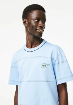 Lacoste Tee - T-Shirt Imprimé - Bleu -Tenue Sport Homme Magasin 040eb3f6f56b4a278987418fd6e9a52b