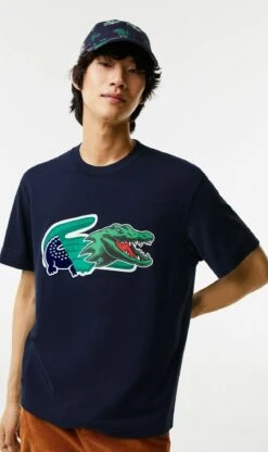 Lacoste Homme - T-Shirt Imprimé - Bleu Marine