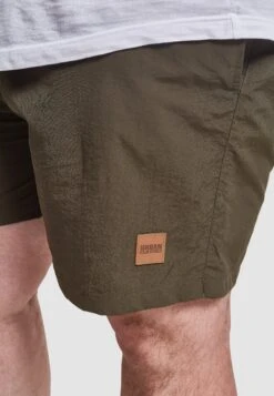 URBAN CLASSICS Block - Short De Bain - Olive -Tenue Sport Homme Magasin 0970af7f8c8b49a681bd49e5c64c28f5