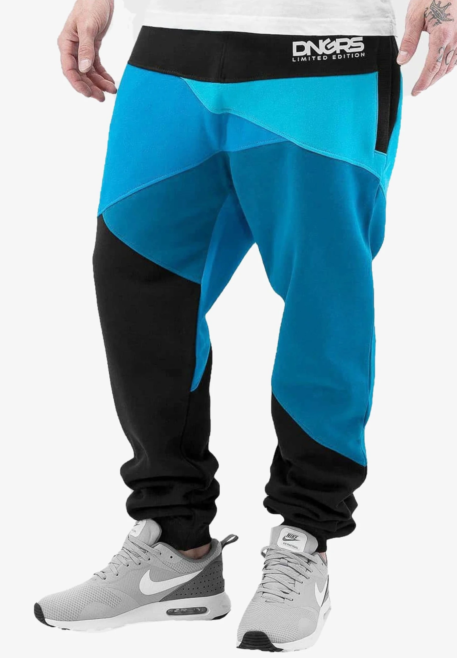 URBAN CLASSICS Dngrs Locotay - Pantalon De Survêtement - Blue Black 3 URBAN CLASSICS Dngrs Locotay - Pantalon De Survêtement - Blue Black
