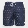 URBAN CLASSICS Pattern Swim - Short De Bain - Dark Blue