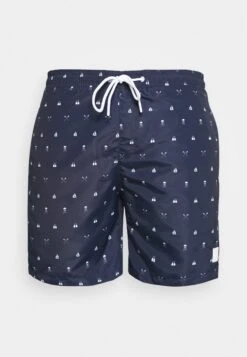 URBAN CLASSICS Pattern Swim - Short De Bain - Dark Blue