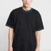 URBAN CLASSICS Heavy Oversized Contrast Stitch Tee - T-Shirt Basique - Black -Tenue Sport Homme Magasin 1df506513f994e4d9831327e84cdafda