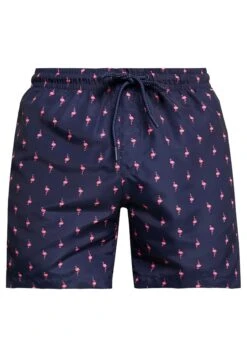 URBAN CLASSICS Pattern - Short De Bain - Dark Blue/Pink -Tenue Sport Homme Magasin 2183d319d7054c74a1342df2612b2923