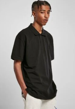 URBAN CLASSICS Oversized - Polo - Black