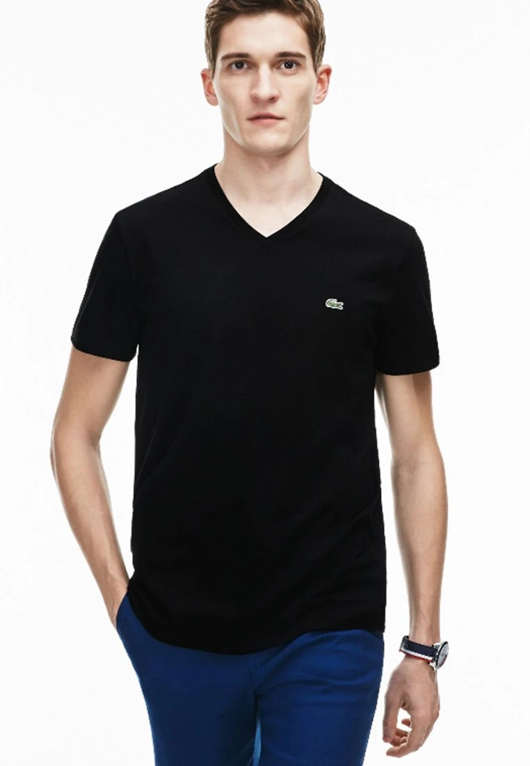 Lacoste T-Shirt Basique - Noir 3 Lacoste T-Shirt Basique - Noir