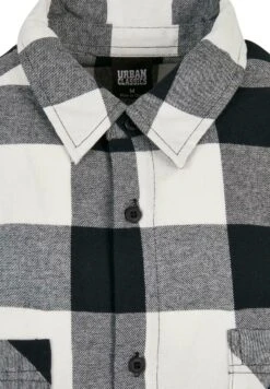 URBAN CLASSICS Chemise - Black White 9 URBAN CLASSICS Chemise - Black White -Tenue Sport Homme Magasin 26301f1ded8a46acaef38e4c1922bb99