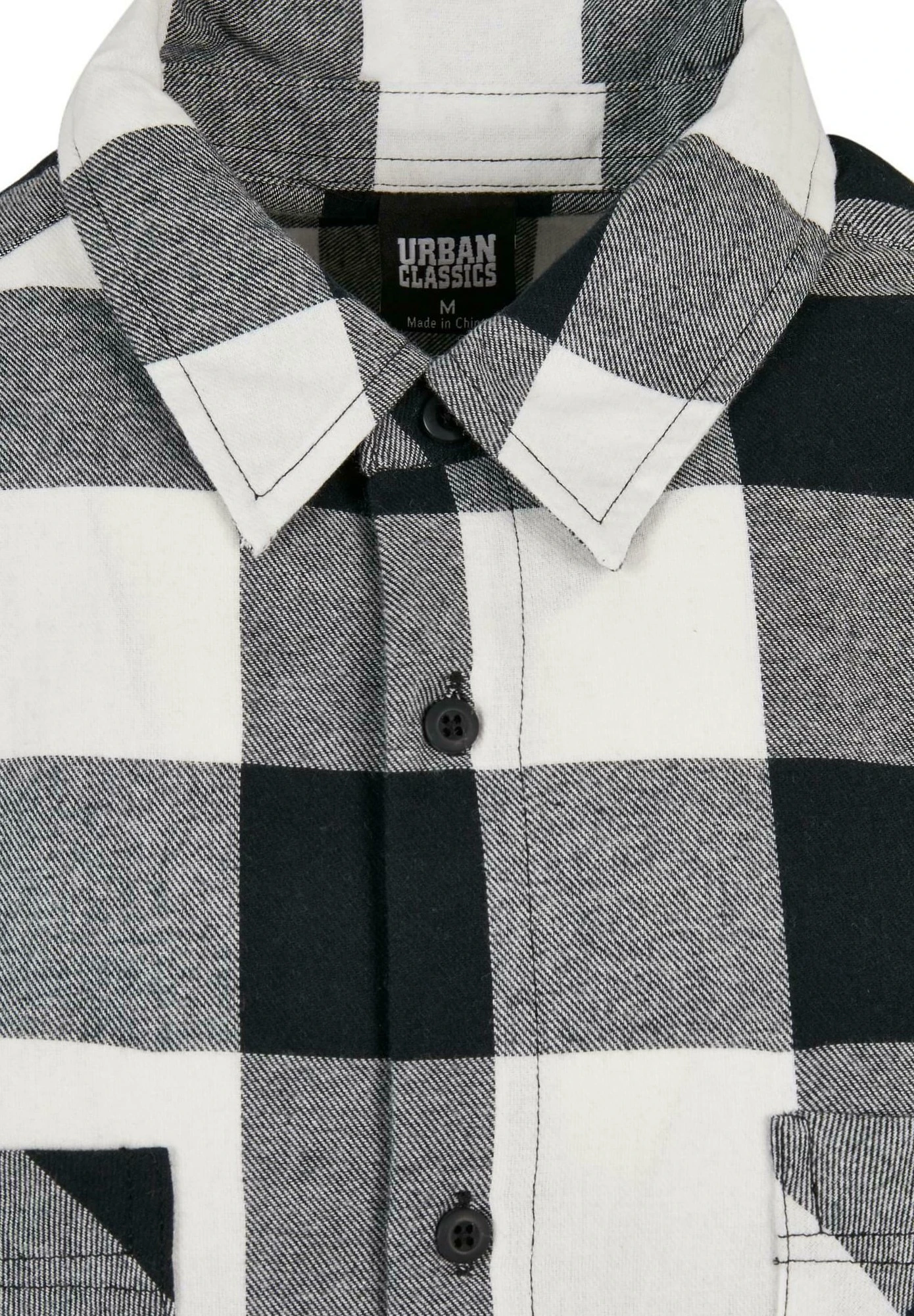 URBAN CLASSICS Chemise - Black White 5 URBAN CLASSICS Chemise - Black White – Image 3