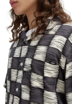 Vans Moore Ss - Chemise - Asphalt Antique White -Tenue Sport Homme Magasin 26397f2711224995a4999add9f464d34