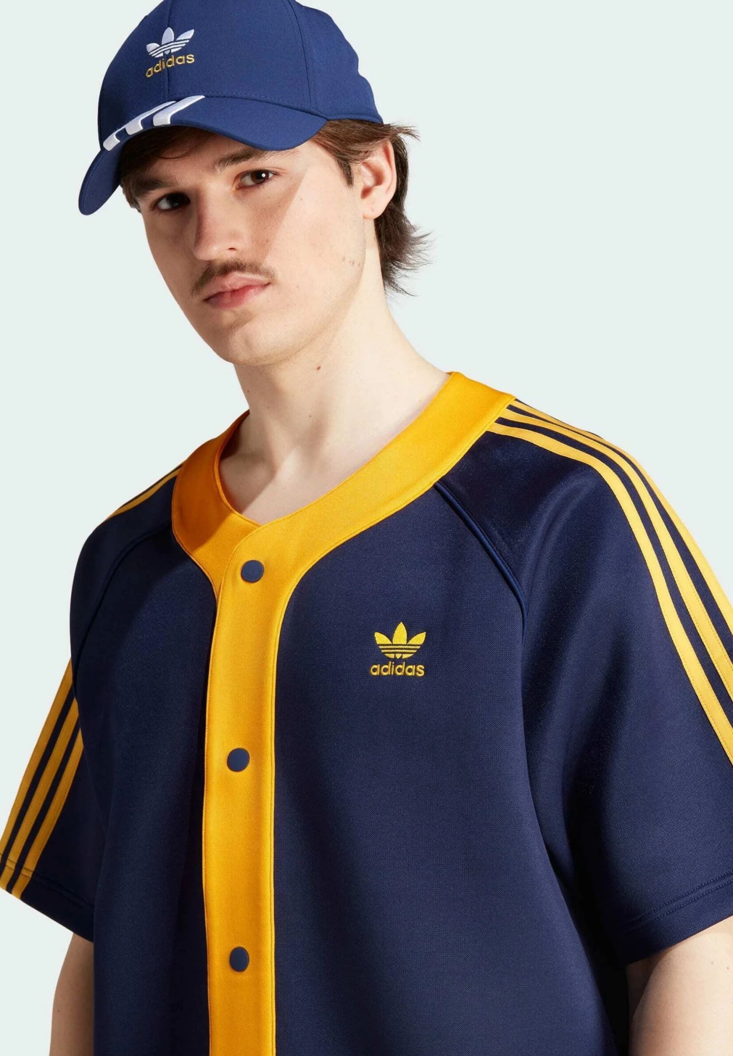 Adidas Originals Cl Ss Bb - Chemise - Dark Blue Crew Yellow 5 Adidas Originals Cl Ss Bb - Chemise - Dark Blue Crew Yellow – Image 3