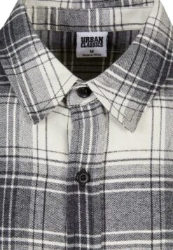 URBAN CLASSICS Mock Check - Chemise - Whitesand Black -Tenue Sport Homme Magasin 2bc599168de04e04adf7610a35c9d551