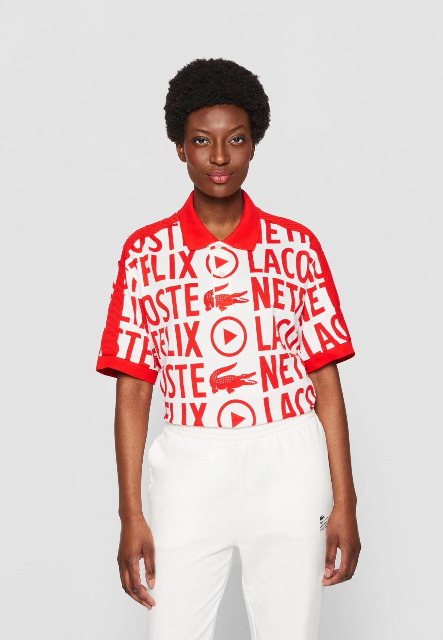 Lacoste X Netflix - Polo - Flour/Corrida 3 Lacoste X Netflix - Polo - Flour/Corrida