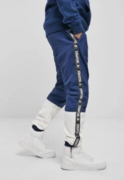 URBAN CLASSICS Starter - Pantalon De Survêtement - Blue Night/White -Tenue Sport Homme Magasin 2d4c0cfd15ea48c589f73d7cb7fe1fc9