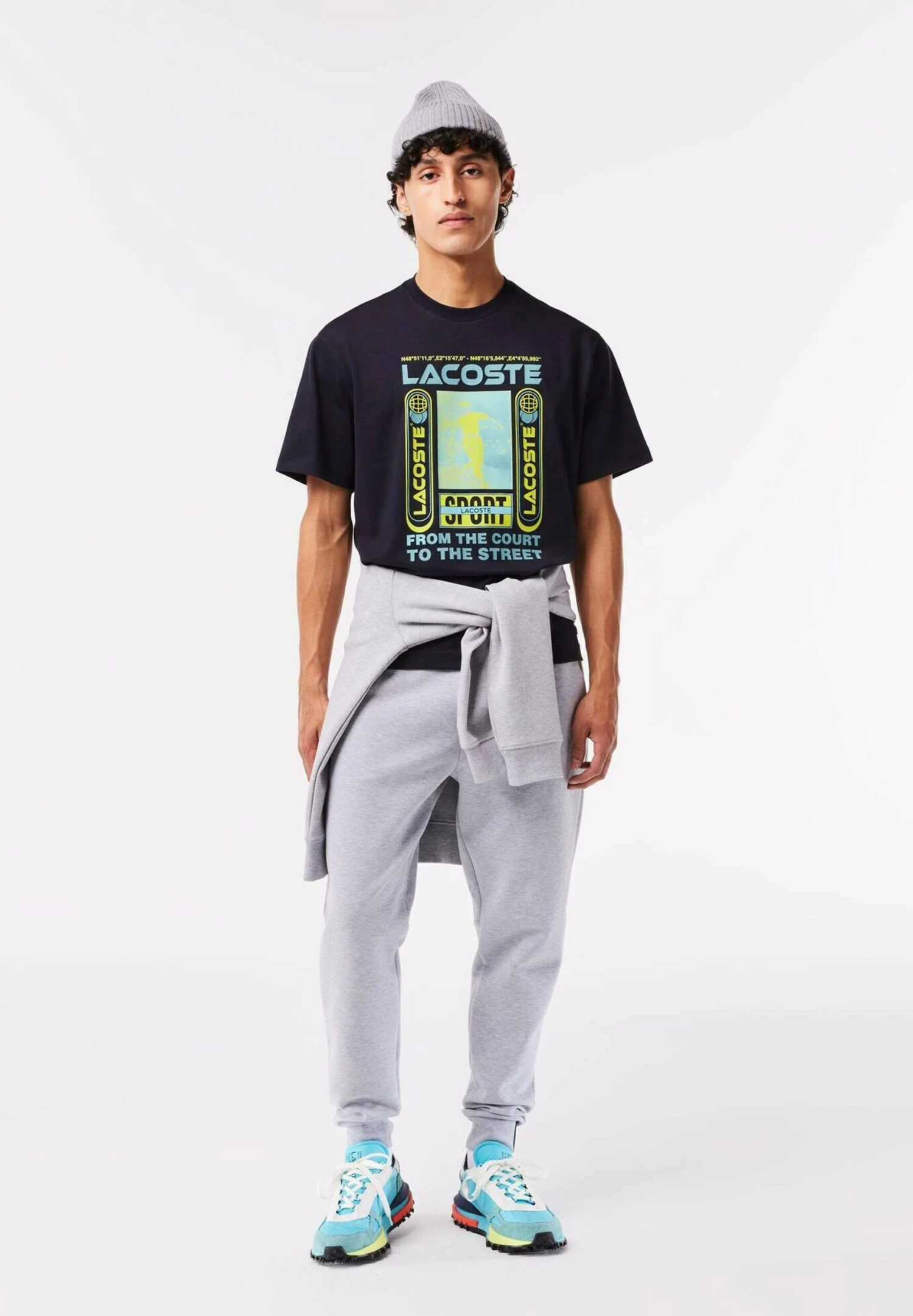 Lacoste T-Shirt Imprimé - Bleu Marine Hde 4 Lacoste T-Shirt Imprimé - Bleu Marine Hde – Image 2