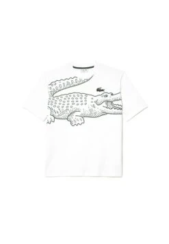 Lacoste T-Shirt Imprimé - Blanc 12 Lacoste T-Shirt Imprimé - Blanc -Tenue Sport Homme Magasin 3fb9498e7deb44e69e1d1736da1838c4
