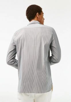 Lacoste Chemise Ml Homme - Chemise - Blancnoir -Tenue Sport Homme Magasin 4087a294e2674ae28fa85d9ef3ae625c