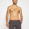 URBAN CLASSICS Logo - Short De Bain - Anthracite/Orange -Tenue Sport Homme Magasin 4e1faed5b230430e9367a2d3b12475de