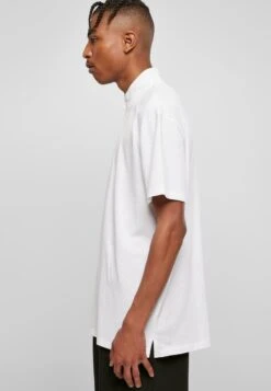 URBAN CLASSICS Boxy Zip - T-Shirt Imprimé - White -Tenue Sport Homme Magasin 4ec8f6a888ea444b98fa1faf47531611