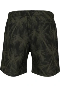 URBAN CLASSICS Pattern - Short De Bain - Palm/Olive -Tenue Sport Homme Magasin 4fd80f416e7d46aba4b487fd72a13aa6