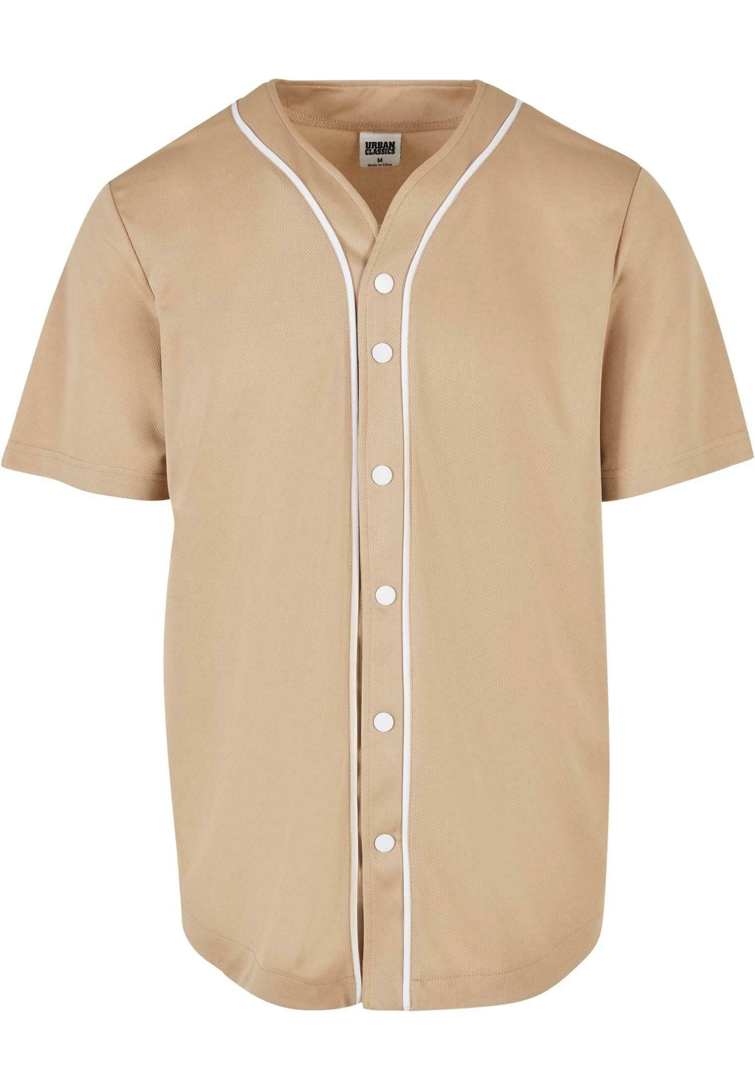 URBAN CLASSICS Baseball - Chemise - Unionbeige White 7 URBAN CLASSICS Baseball - Chemise - Unionbeige White – Image 5