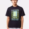Lacoste T-Shirt Imprimé - Bleu Marine Hde -Tenue Sport Homme Magasin 5f43f27b21b04b26a2fc3b2126230148