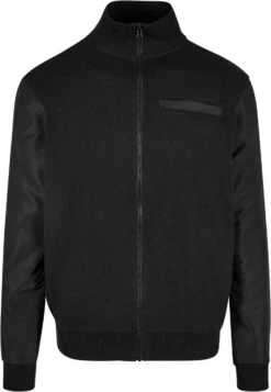 URBAN CLASSICS Track - Veste De Survêtement - Black -Tenue Sport Homme Magasin 63a0ba07710b44b9bf81c27ac9851adb