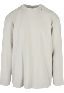 URBAN CLASSICS Oversized Distressed Longsleeve - T-Shirt À Manches Longues - Lightasphalt