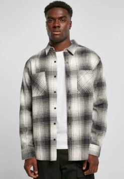 URBAN CLASSICS Mock Check - Chemise - Whitesand Black