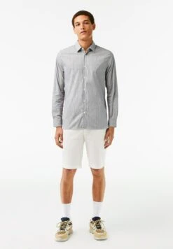 Lacoste Chemise Ml Homme - Chemise - Blancnoir -Tenue Sport Homme Magasin 73b0c71f05204ea7b39824900b67a66b