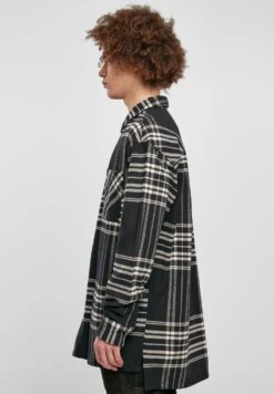 URBAN CLASSICS Long Oversized Checked Summit - Chemise - Black -Tenue Sport Homme Magasin 7e5b0ce9f1ca43fa879bb5af4db7e238