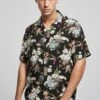 URBAN CLASSICS Aop Resort - Chemise - Blacktropical -Tenue Sport Homme Magasin 7f1a7a3685244ae8ac59c14a751a2a15