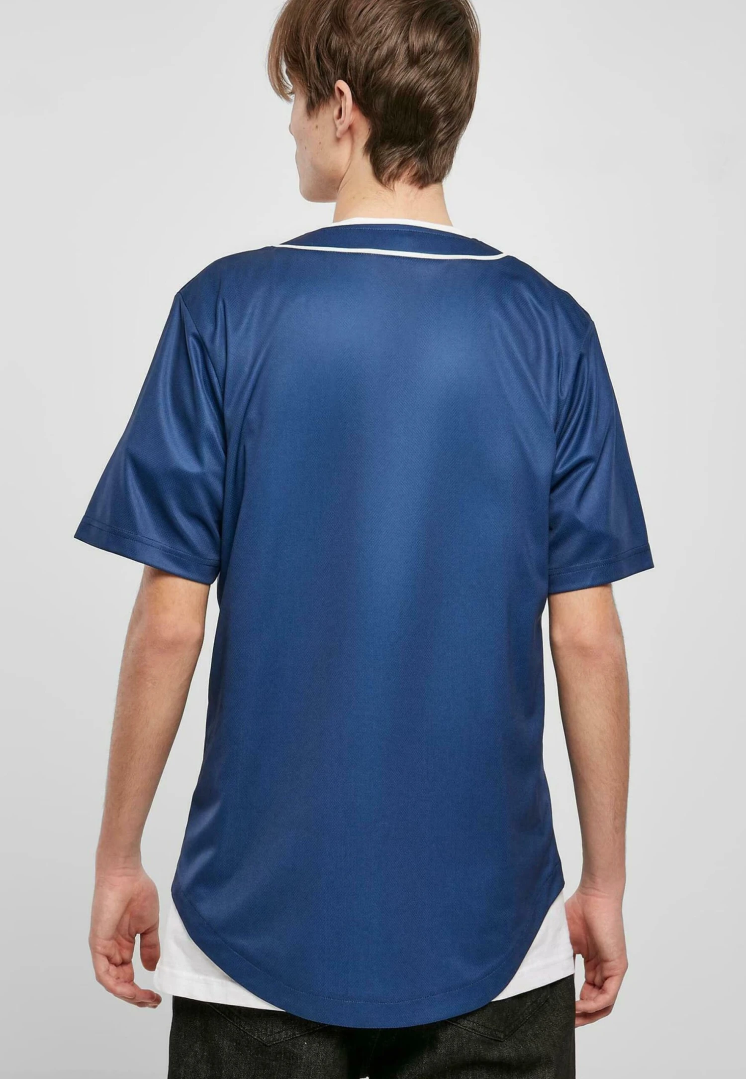 URBAN CLASSICS Baseball - Chemise - Spaceblue White 5 URBAN CLASSICS Baseball - Chemise - Spaceblue White – Image 3