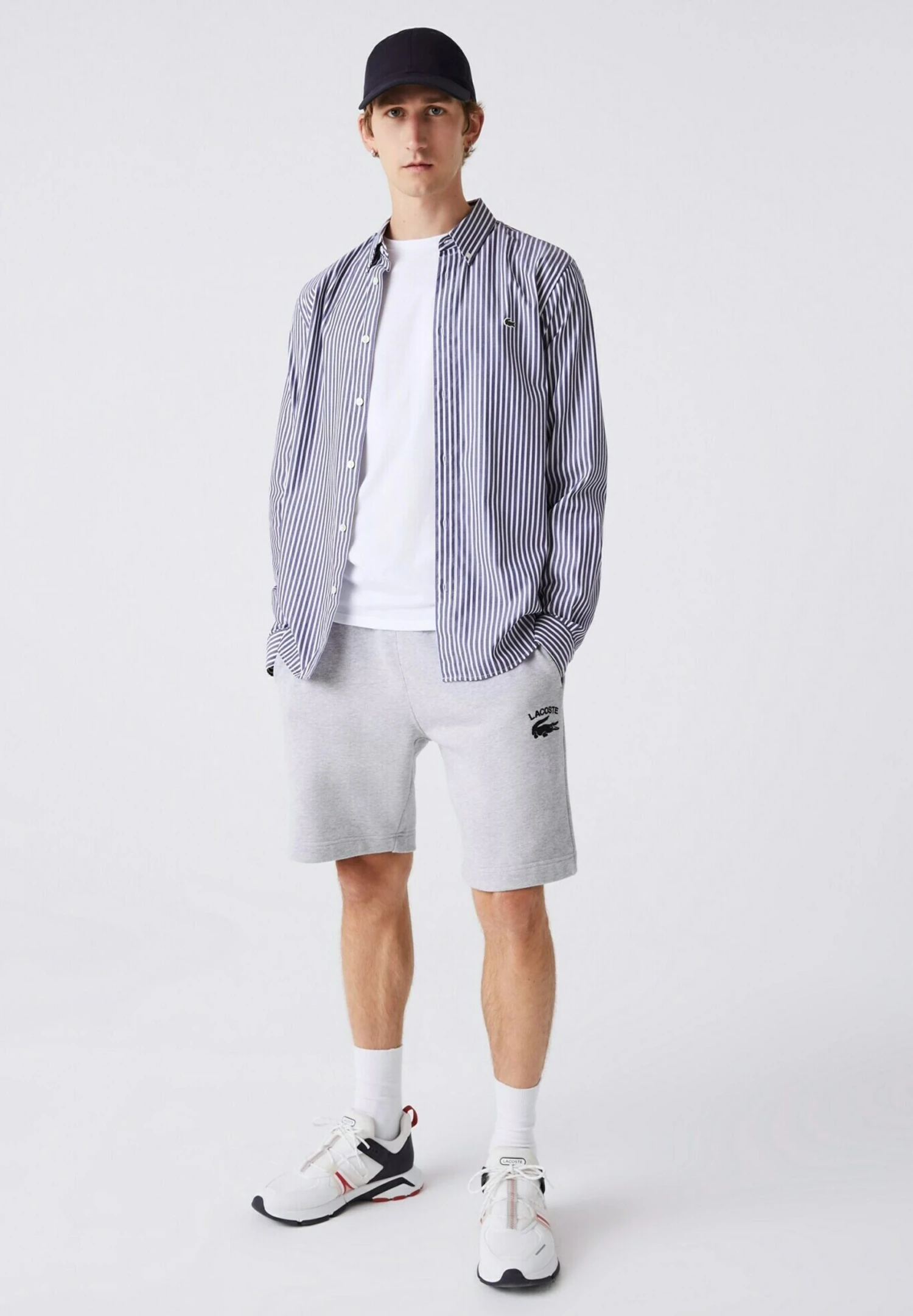 Lacoste Short - Gris Chiné 4 Lacoste Short - Gris Chiné – Image 2