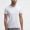 Lacoste T-Shirt Basique - Argent Chine -Tenue Sport Homme Magasin 8a2fdfe61b464cea9afe1f12be50d7f1