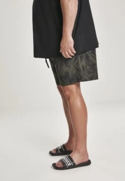 URBAN CLASSICS Pattern - Short De Bain - Palm/Olive -Tenue Sport Homme Magasin 916ad0322f494e2ab06f198a8506042e