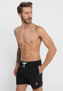 URBAN CLASSICS Block - Short De Bain - Black