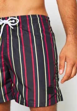 URBAN CLASSICS Stripe Swim - Short De Bain - Midnight/Navy -Tenue Sport Homme Magasin 94e579c40b9e4e08be900f8358b86202