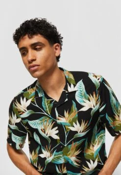 URBAN CLASSICS Blossoms - Chemise - Black -Tenue Sport Homme Magasin 96012a33f2d44236b9176cf00720ab6f