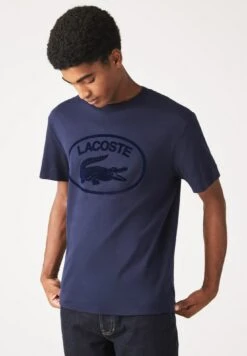 Lacoste T-Shirt Imprimé - Bleu Marine