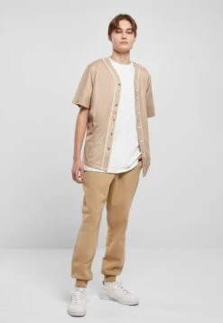URBAN CLASSICS Baseball - Chemise - Unionbeige White