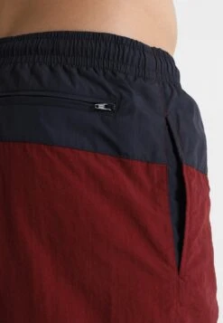 URBAN CLASSICS Block - Short De Bain - Navy/Burgundy -Tenue Sport Homme Magasin 9aa4013023d143579c8c57cb7fdc3907