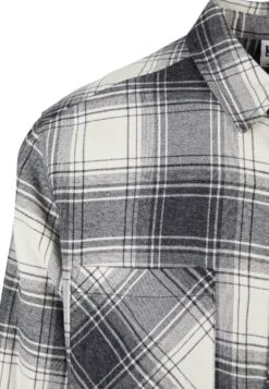 URBAN CLASSICS Mock Check - Chemise - Whitesand Black -Tenue Sport Homme Magasin a148ab13e3df4d36ad9edce1e835d4d6