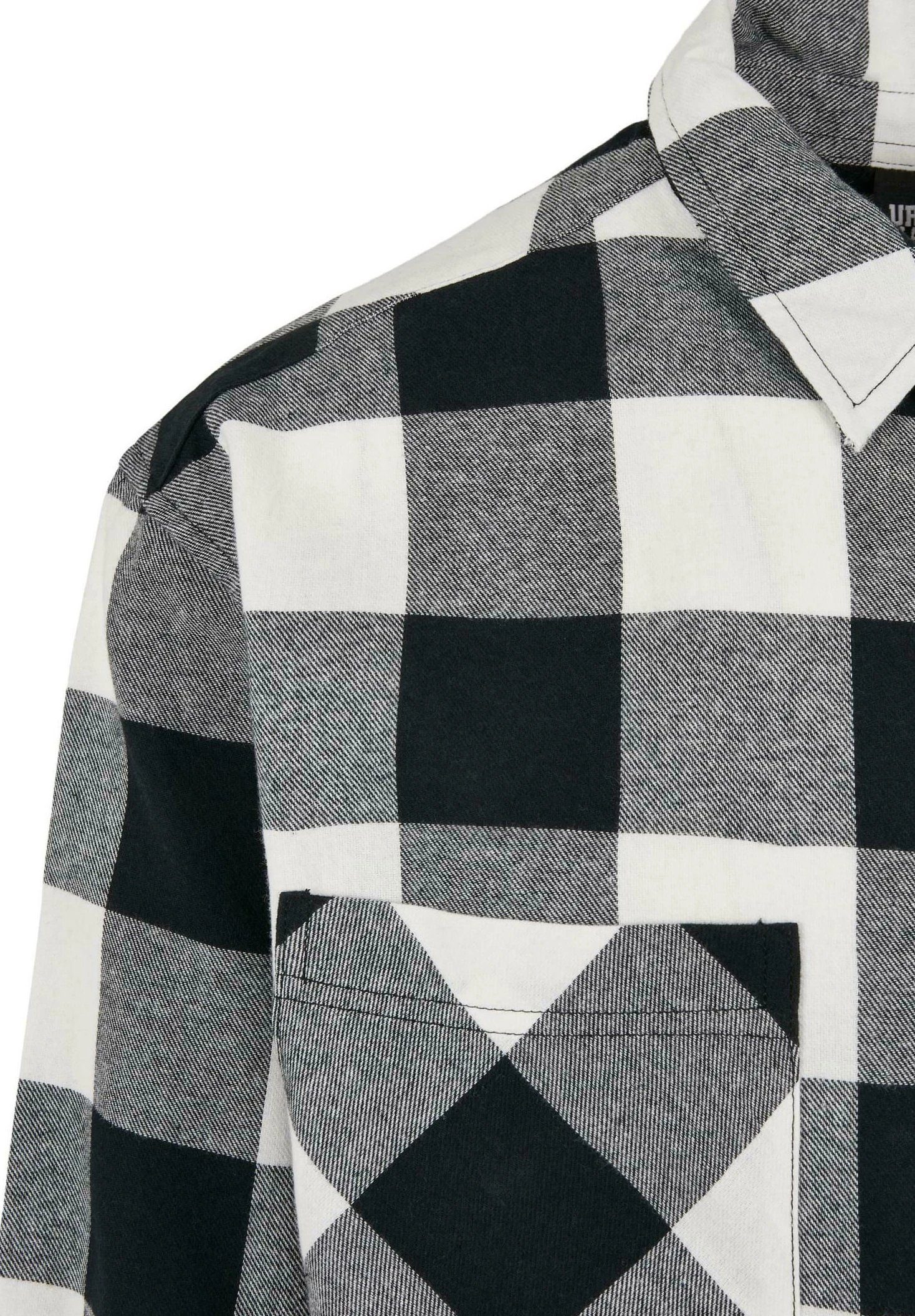 URBAN CLASSICS Chemise - Black White 6 URBAN CLASSICS Chemise - Black White – Image 4