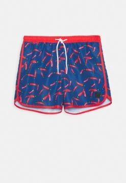 URBAN CLASSICS Pattern Retro Swim - Short De Bain - Blue -Tenue Sport Homme Magasin a2bd1360a2d44b46b9fcadc095460f07