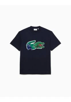 Lacoste Homme - T-Shirt Imprimé - Bleu Marine -Tenue Sport Homme Magasin a3de935da7554955a7e5ed7180280252
