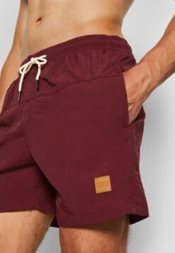 URBAN CLASSICS Block - Short De Bain - Cherry -Tenue Sport Homme Magasin a95e622cbeb3454e96e486faba3d6dd8