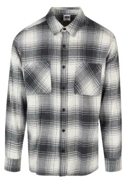 URBAN CLASSICS Mock Check - Chemise - Whitesand Black -Tenue Sport Homme Magasin ac93df6de5484ebb9d3927b651741d6b