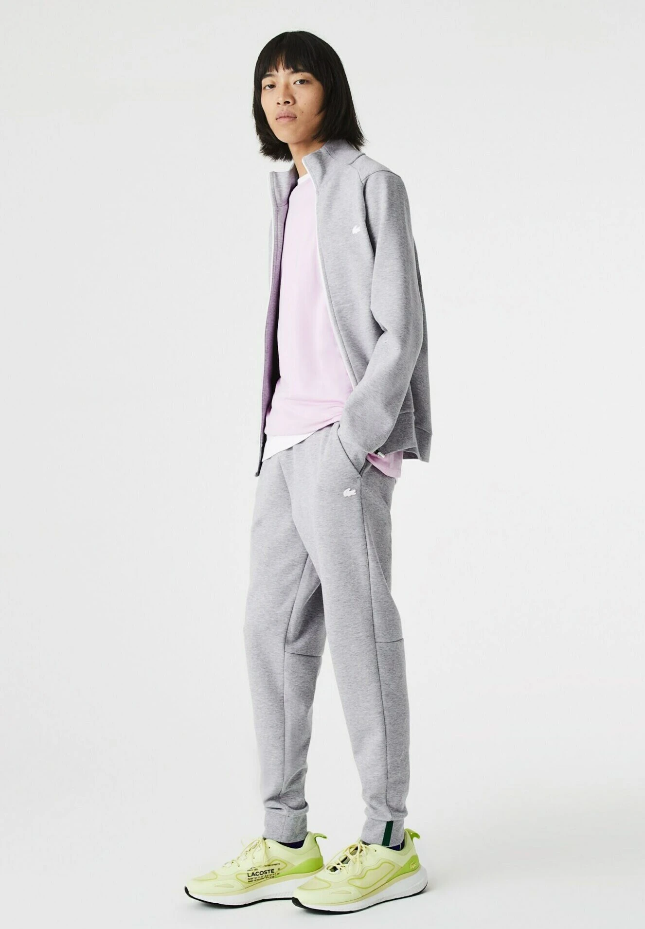 Lacoste Pantalon De Survêtement - Gris Chiné 4 Lacoste Pantalon De Survêtement - Gris Chiné – Image 2