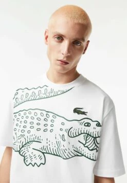 Lacoste T-Shirt Imprimé - Blanc 11 Lacoste T-Shirt Imprimé - Blanc -Tenue Sport Homme Magasin b548197989ac4fb4b6c03b409b8f98fd