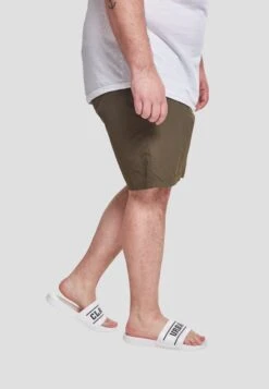 URBAN CLASSICS Block - Short De Bain - Olive -Tenue Sport Homme Magasin bb7cada62eb445f1b63a189d217cc740